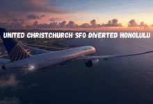 united christchurch sfo diverted honolulu