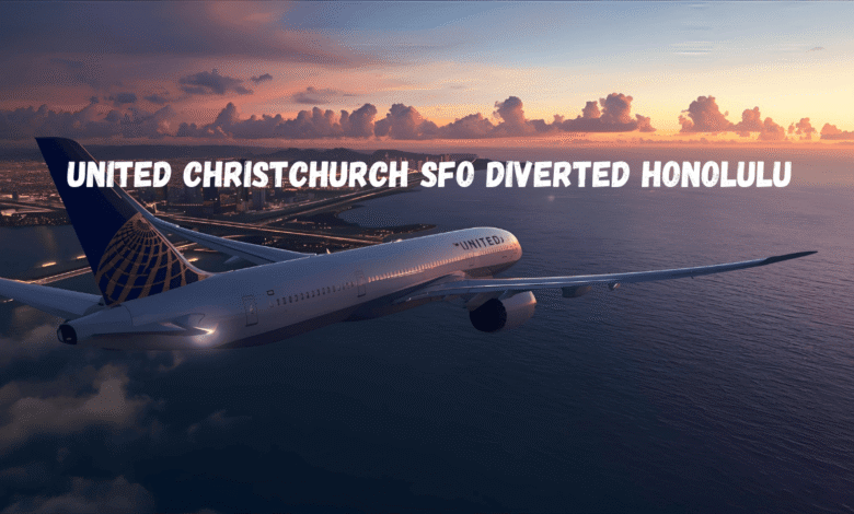 united christchurch sfo diverted honolulu